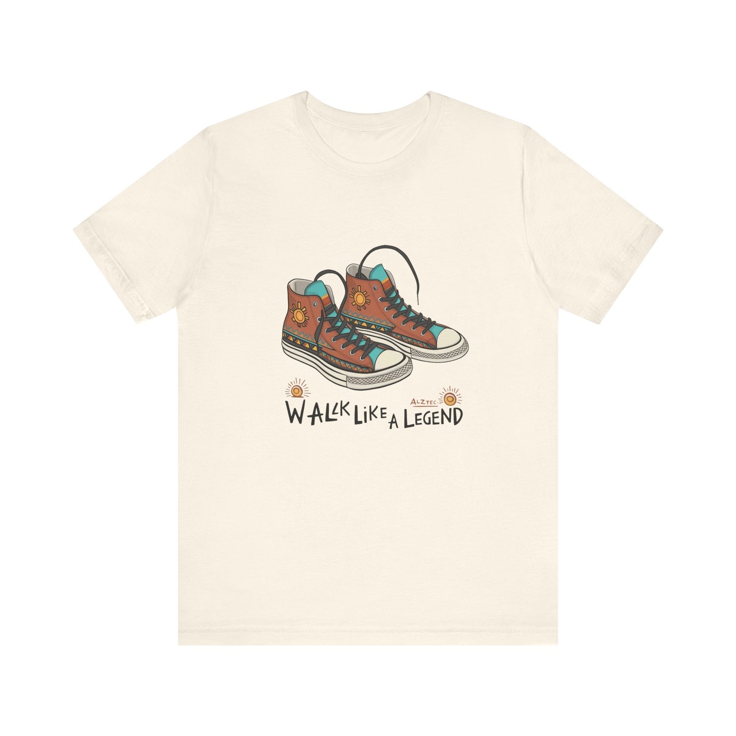 Walk Like a Legend T-Shirt, Casual Graphic Tee, Unisex Short Sleeve Shirt, Motivational Apparel, Gift for Sneaker Lovers