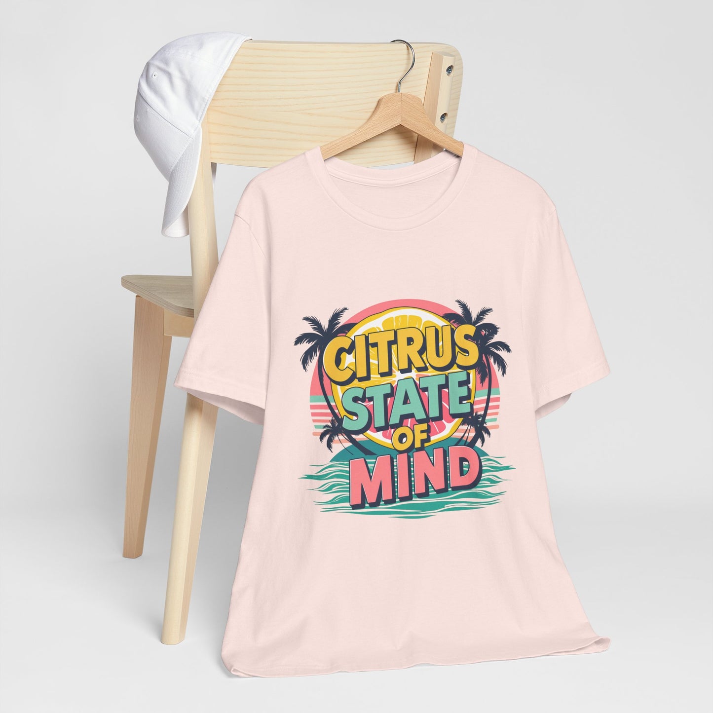 Unisex Jersey Short Sleeve Tee - Citrus State of Mind - Tropical Vibes, Beachwear, Summer Fun, Casual Fashion, Gift for Sunshine Lovers