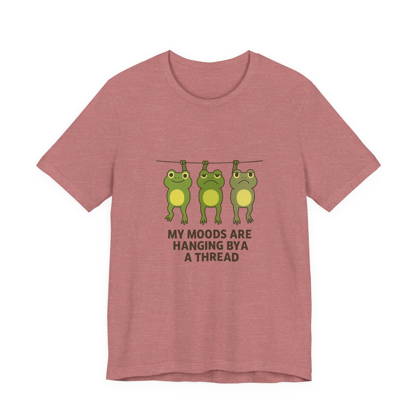 Lighthearted Frog Mood Tee: Perfect Gift for Fun-Loving Friends, Casual Outfits, Birthdays, Collectors, Nature Lovers
