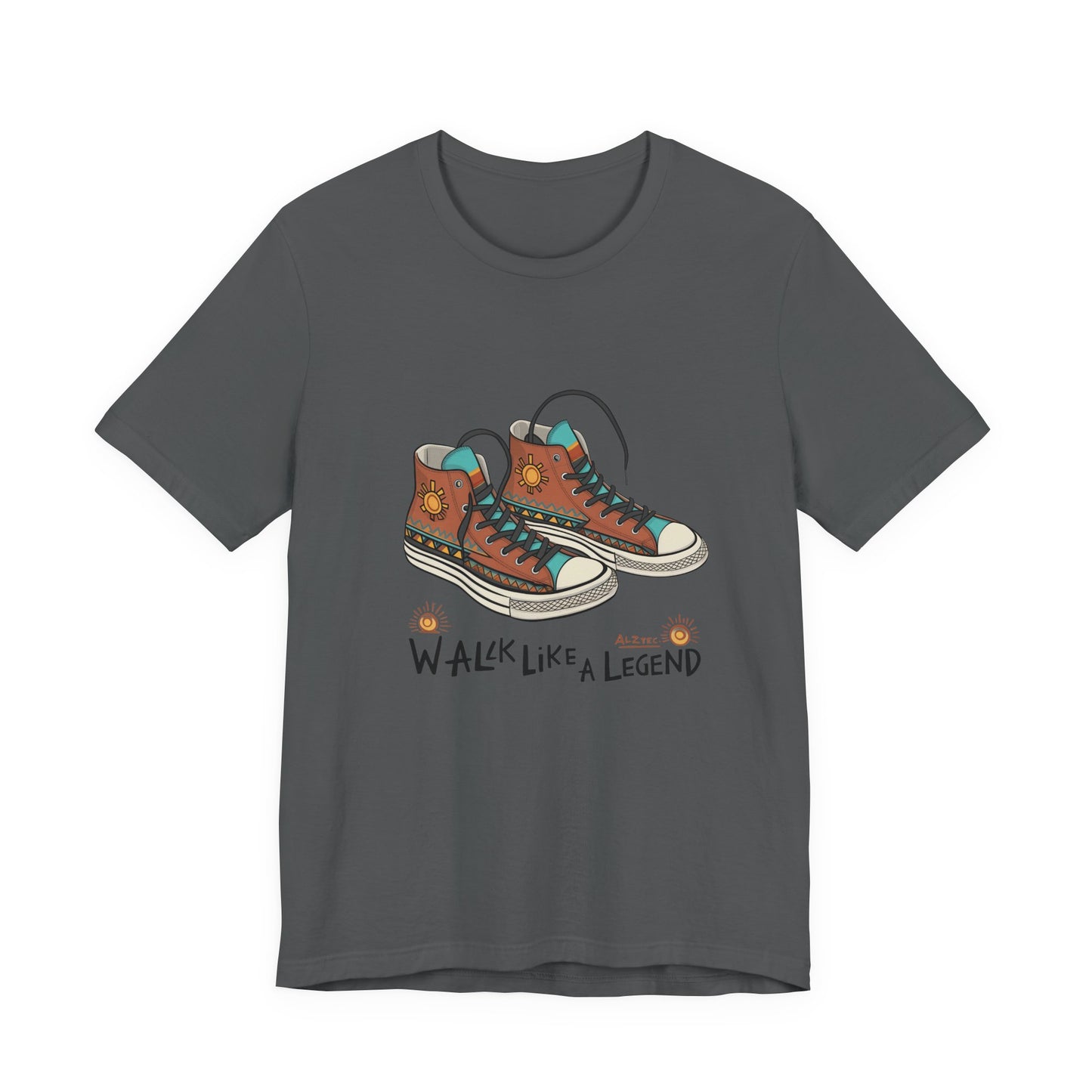 Walk Like a Legend T-Shirt, Casual Graphic Tee, Unisex Short Sleeve Shirt, Motivational Apparel, Gift for Sneaker Lovers