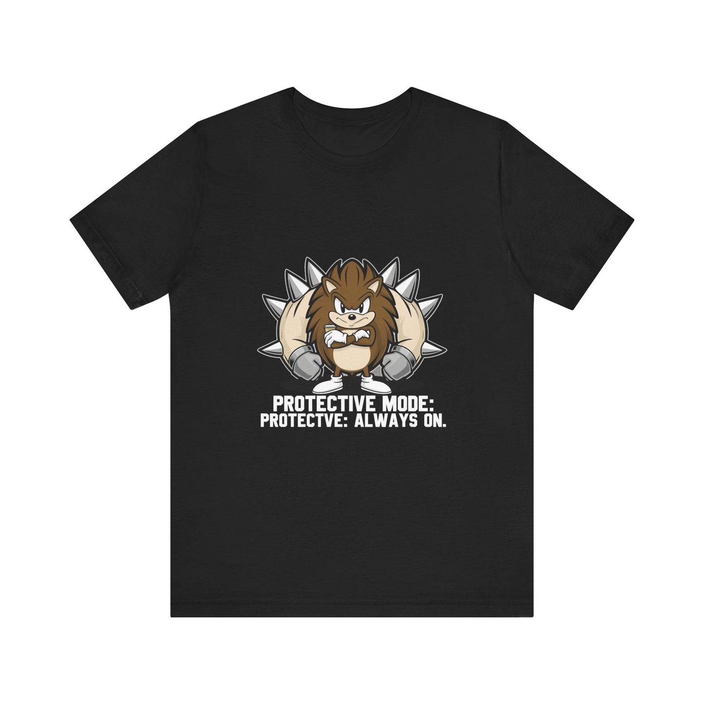 Protective Mode Unisex Jersey Tee - Always On, Gift for Him or Her, Funny T-Shirt, Casual Wear, Unique Graphic Tee