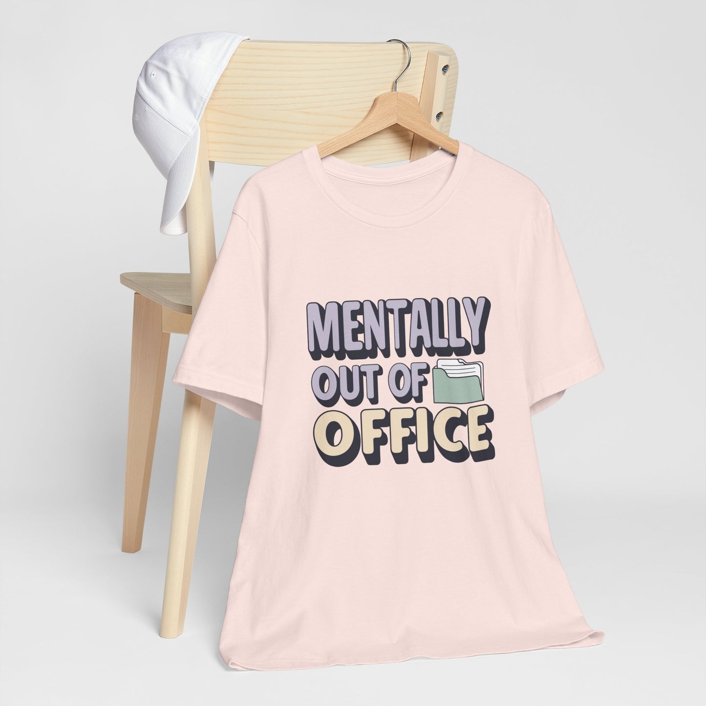 Mentally Out of Office Tee - Fun Unisex T-Shirt for Relaxation, Perfect for Vacations, Casual Outfits, Gifts for Friends, Everyday Wear