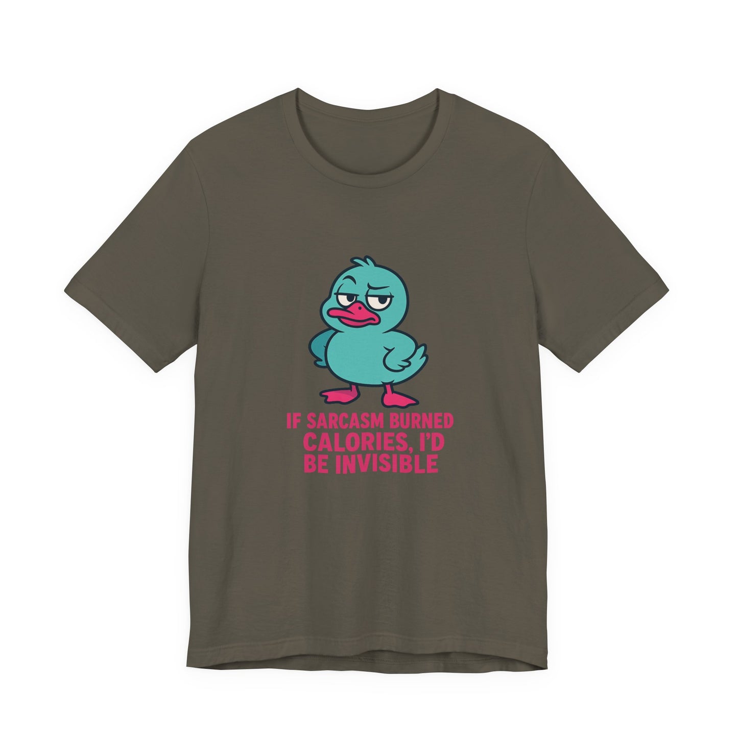 Sarcastic Duck Unisex Tee, Funny Sarcastic Shirt, Cute Animal Graphic Tee, Gift for Duck Lovers, Humor T-Shirt for Friends