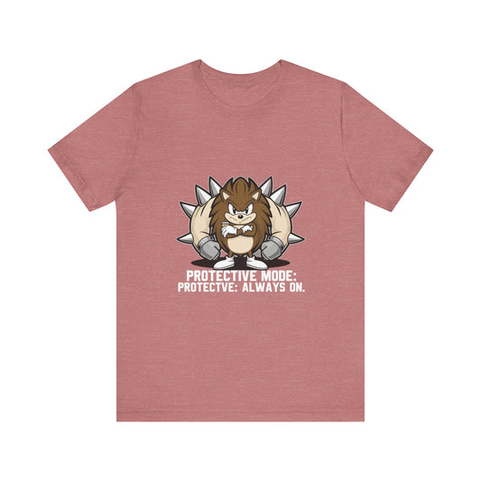 Protective Mode Unisex Jersey Tee - Always On, Gift for Him or Her, Funny T-Shirt, Casual Wear, Unique Graphic Tee