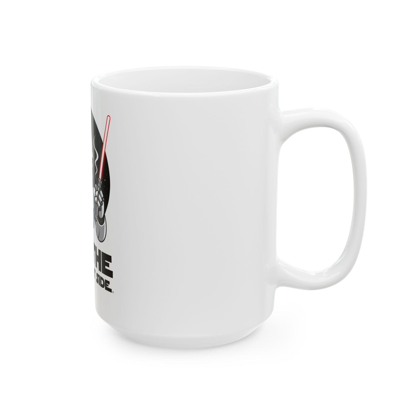 Dark Roast Side Ceramic Mug – Unique Star Wars Coffee Cup, Geek Gifts, Drinkware for Sci-Fi Fans, Fun Kitchen Decor