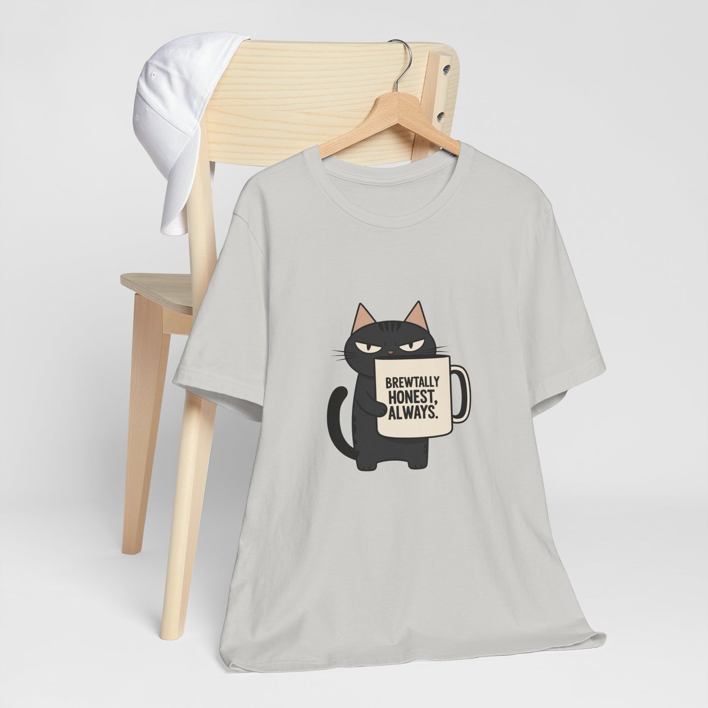 Brutally Honest Cat Tee, Funny Cat Shirt, Unisex Tee, Gift for Cat Lovers, Cute Cat Apparel, Everyday Casual Wear
