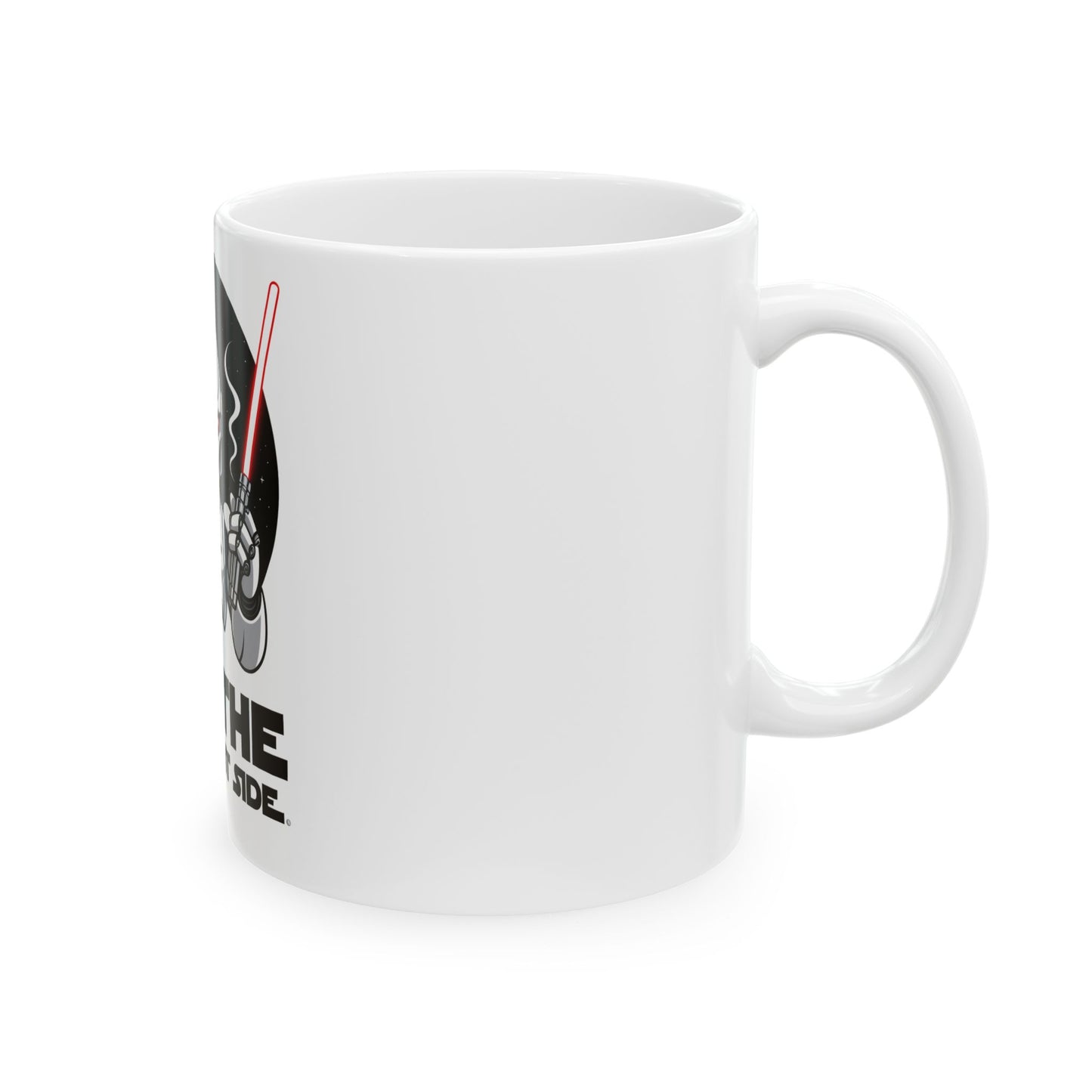Dark Roast Side Ceramic Mug – Unique Star Wars Coffee Cup, Geek Gifts, Drinkware for Sci-Fi Fans, Fun Kitchen Decor
