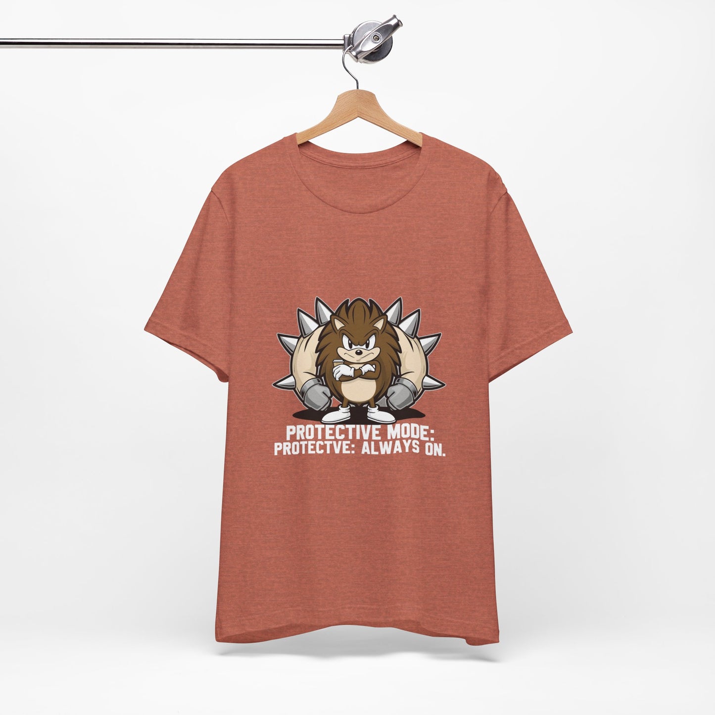 Protective Mode Unisex Jersey Tee - Always On, Gift for Him or Her, Funny T-Shirt, Casual Wear, Unique Graphic Tee