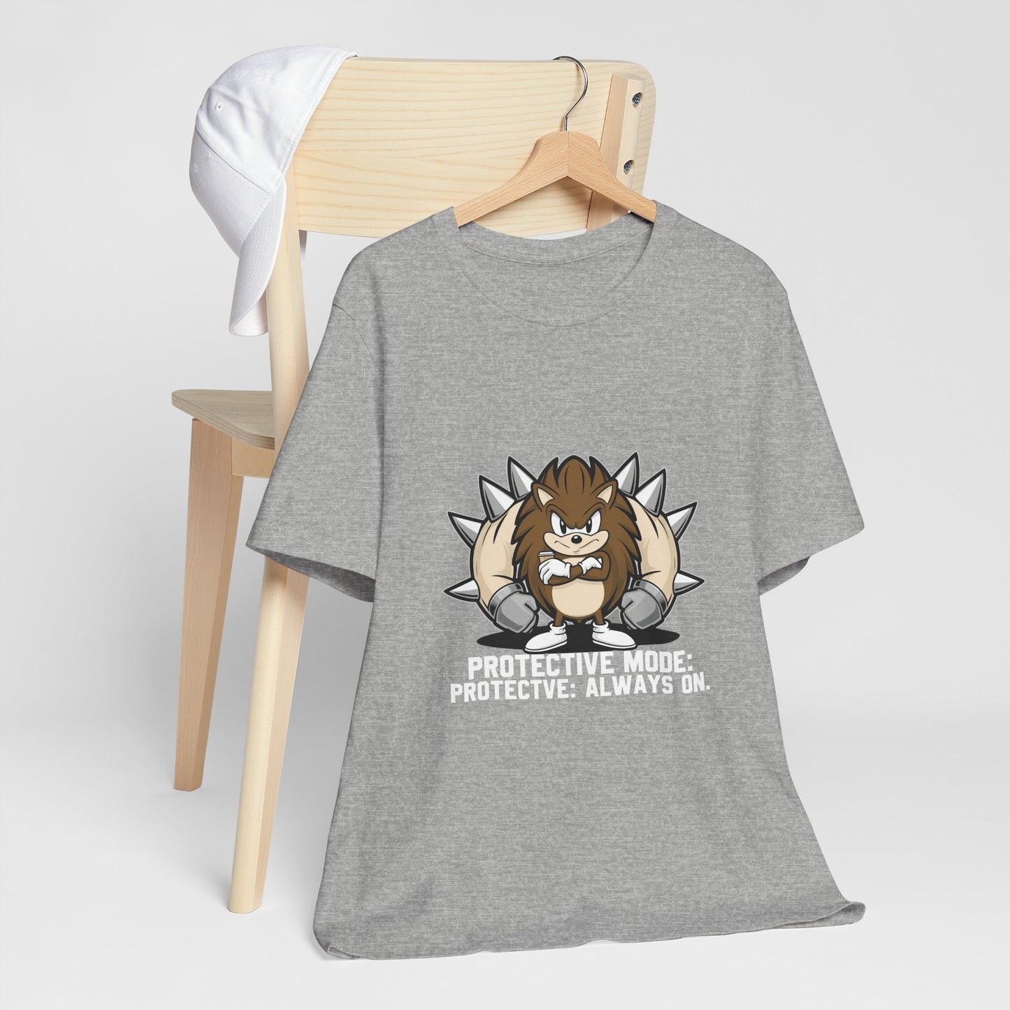 Protective Mode Unisex Jersey Tee - Always On, Gift for Him or Her, Funny T-Shirt, Casual Wear, Unique Graphic Tee