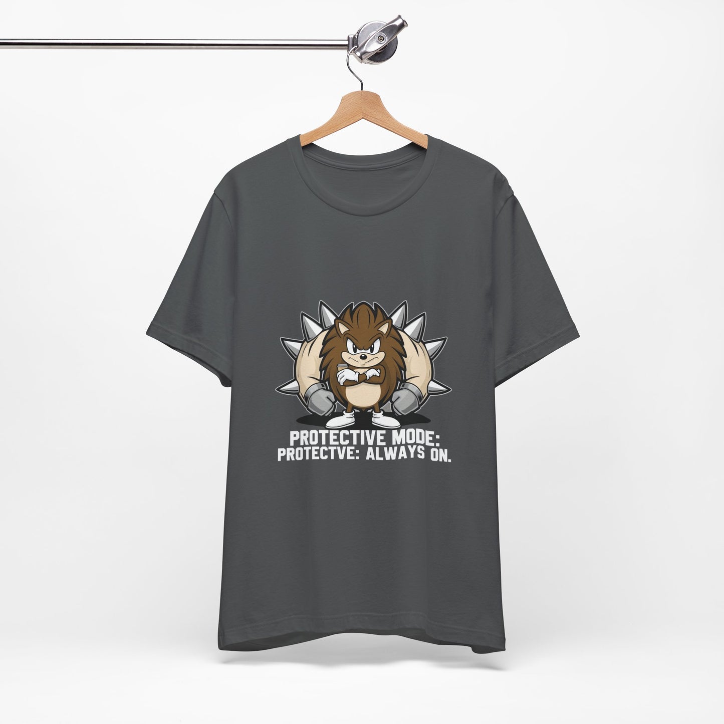 Protective Mode Unisex Jersey Tee - Always On, Gift for Him or Her, Funny T-Shirt, Casual Wear, Unique Graphic Tee
