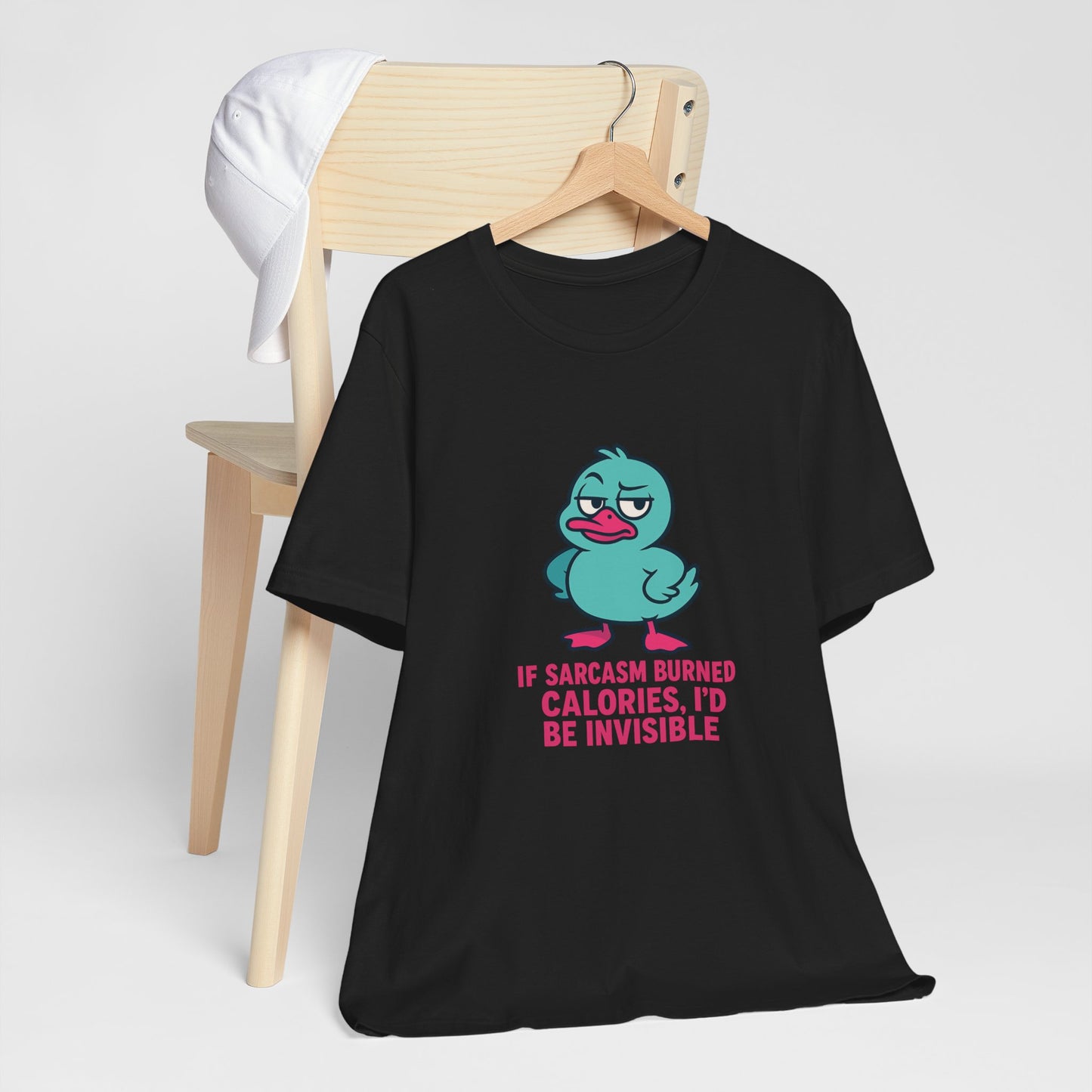 Sarcastic Duck Unisex Tee, Funny Sarcastic Shirt, Cute Animal Graphic Tee, Gift for Duck Lovers, Humor T-Shirt for Friends
