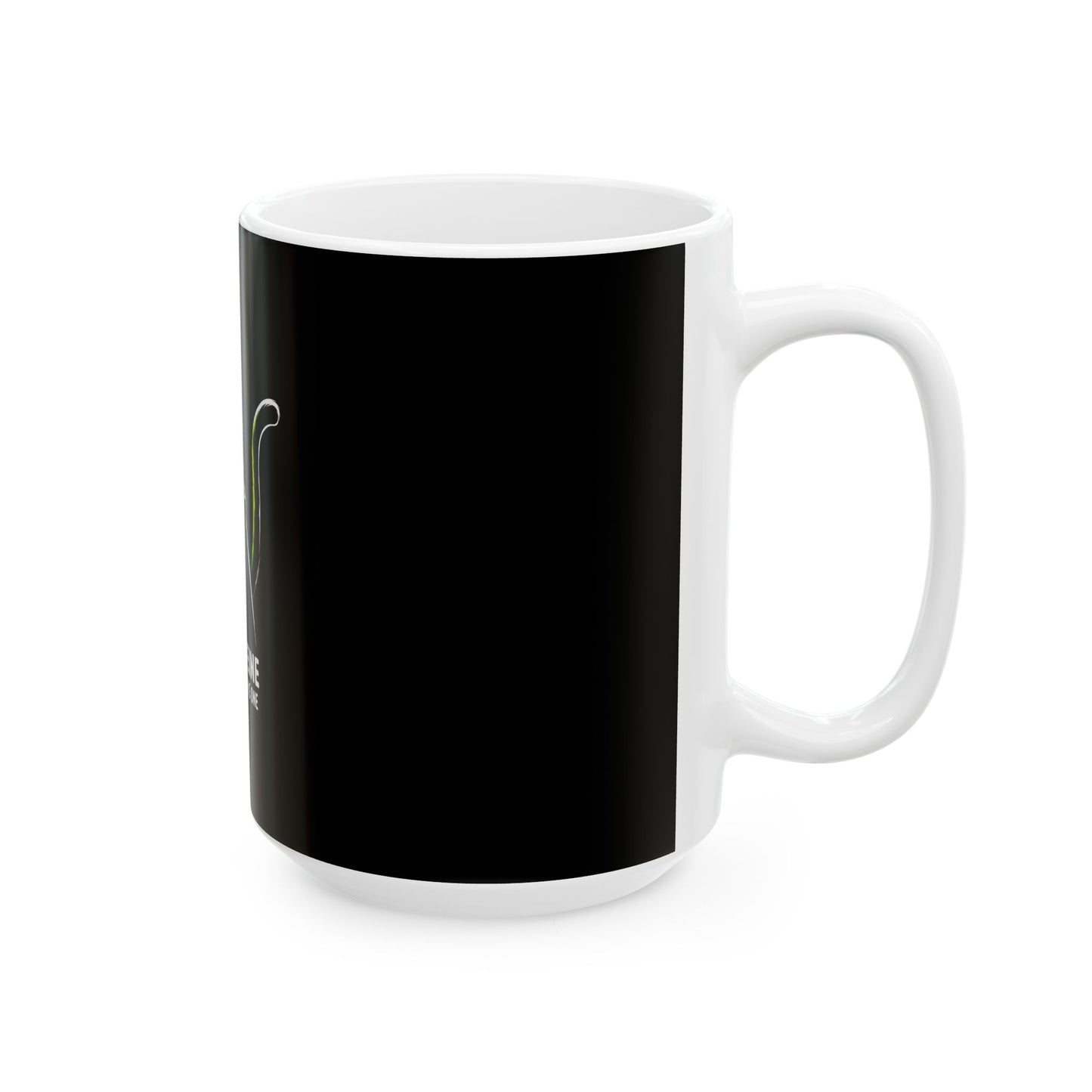 Cat Lover's Ceramic Mug - Funny Caffeine Quote, Gifts for Cat Owners, Black Cat Coffee Cup, Star Wars Inspired, Unique Cat Merchandise