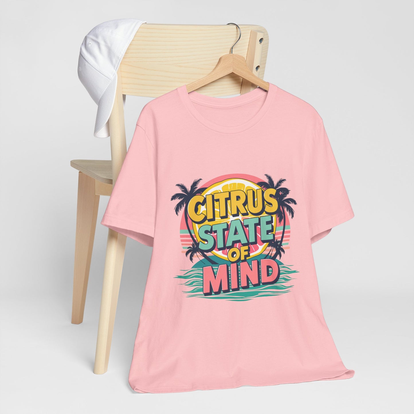 Unisex Jersey Short Sleeve Tee - Citrus State of Mind - Tropical Vibes, Beachwear, Summer Fun, Casual Fashion, Gift for Sunshine Lovers