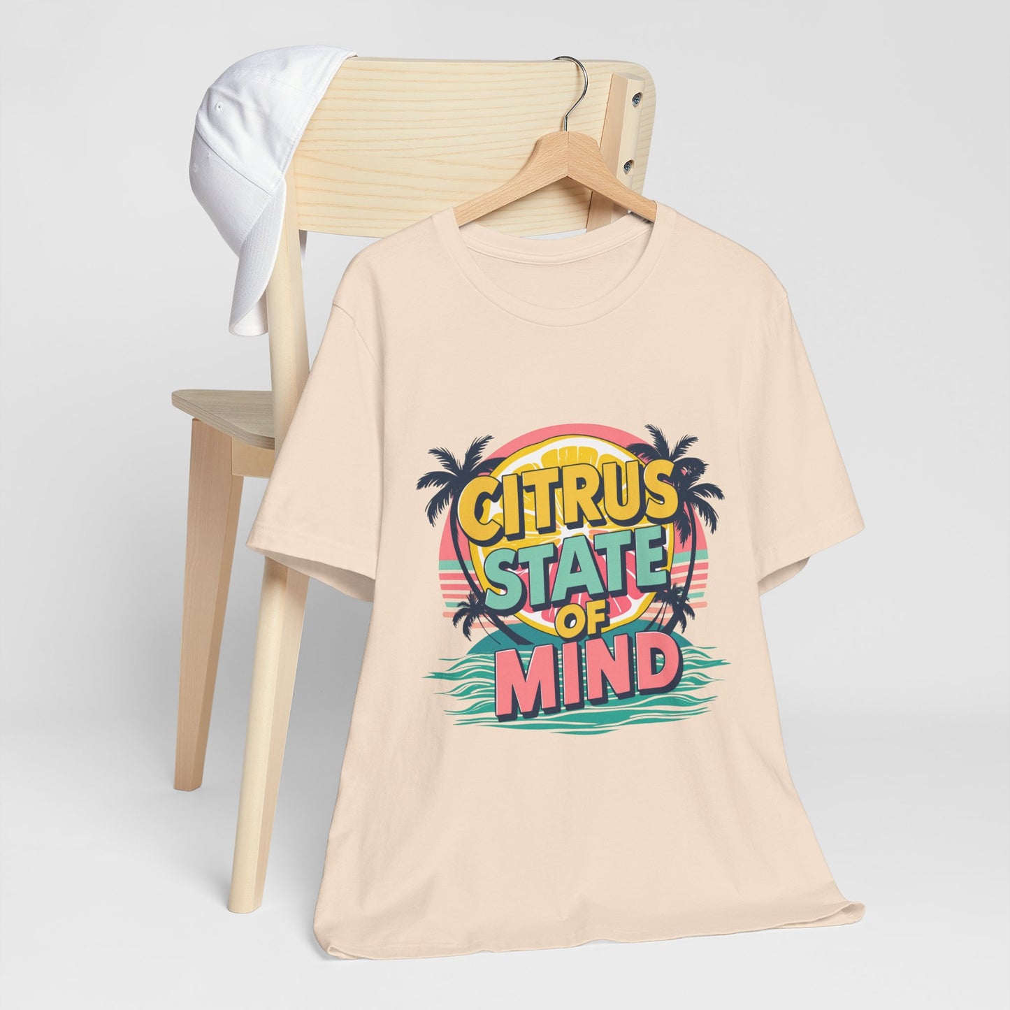 Unisex Jersey Short Sleeve Tee - Citrus State of Mind - Tropical Vibes, Beachwear, Summer Fun, Casual Fashion, Gift for Sunshine Lovers