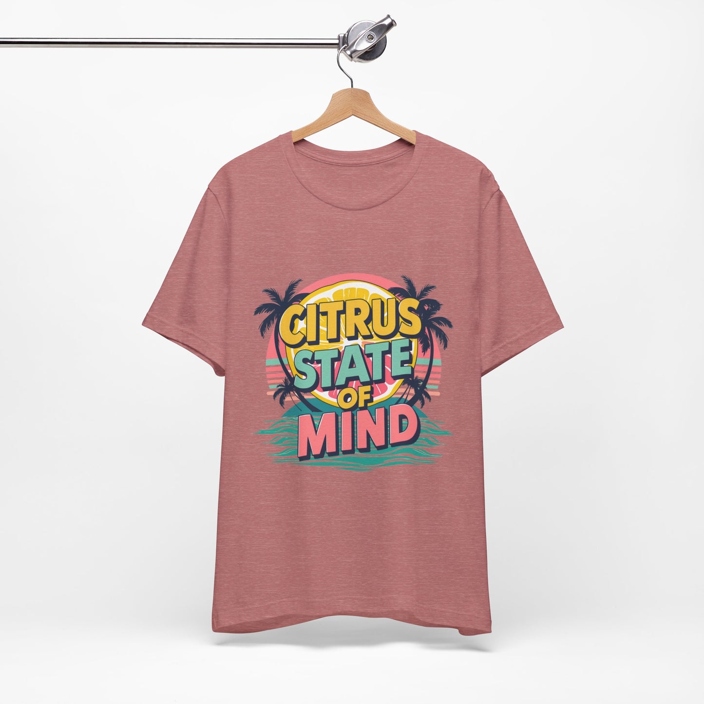 Unisex Jersey Short Sleeve Tee - Citrus State of Mind - Tropical Vibes, Beachwear, Summer Fun, Casual Fashion, Gift for Sunshine Lovers