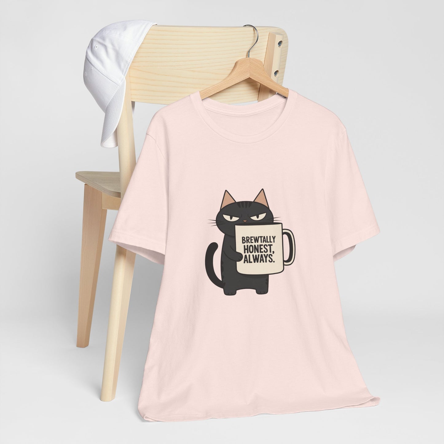 Brutally Honest Cat Tee, Funny Cat Shirt, Unisex Tee, Gift for Cat Lovers, Cute Cat Apparel, Everyday Casual Wear