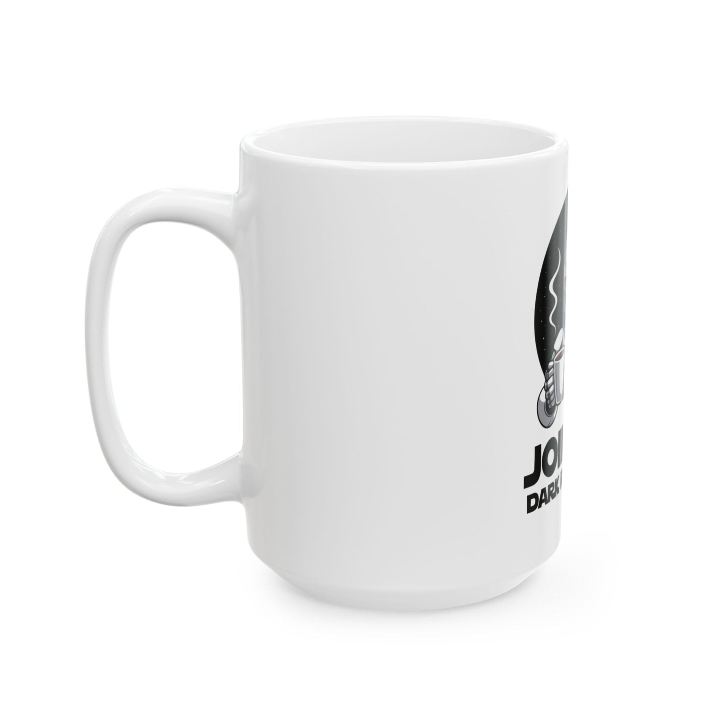 Dark Roast Side Ceramic Mug – Unique Star Wars Coffee Cup, Geek Gifts, Drinkware for Sci-Fi Fans, Fun Kitchen Decor