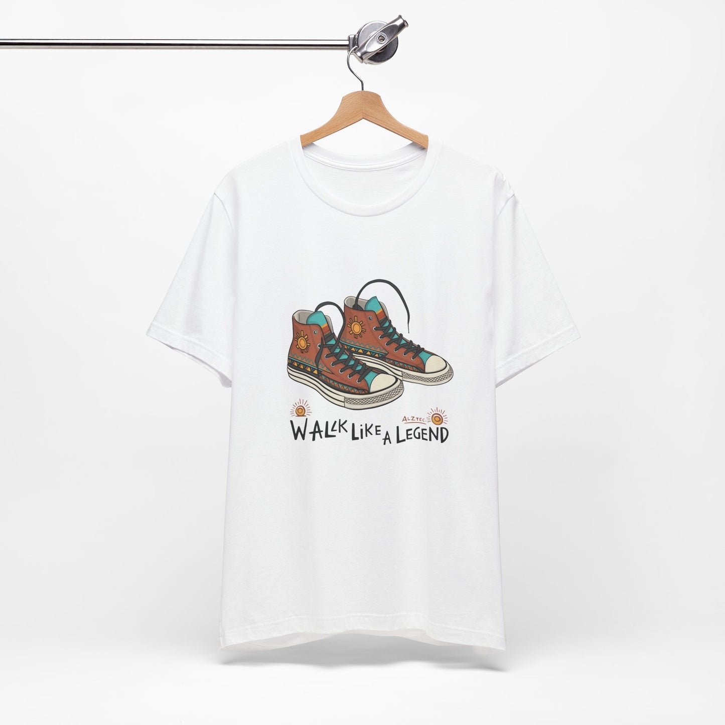 Walk Like a Legend T-Shirt, Casual Graphic Tee, Unisex Short Sleeve Shirt, Motivational Apparel, Gift for Sneaker Lovers