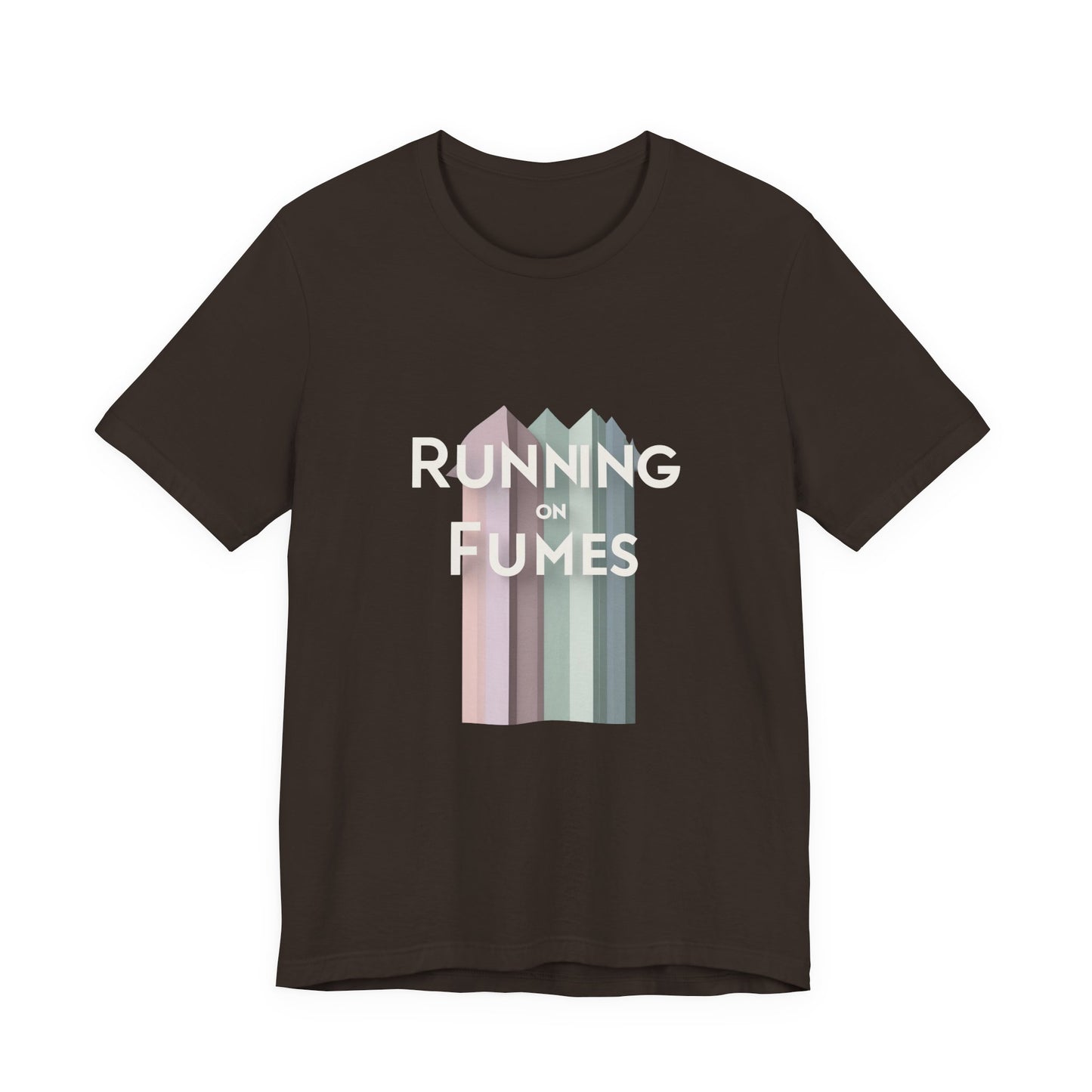 Running on Fumes Tee - Unisex Jersey Short Sleeve T-Shirt, Casual Wear, Gift for Friends, Motivational Quote Tee, Everyday Comfort