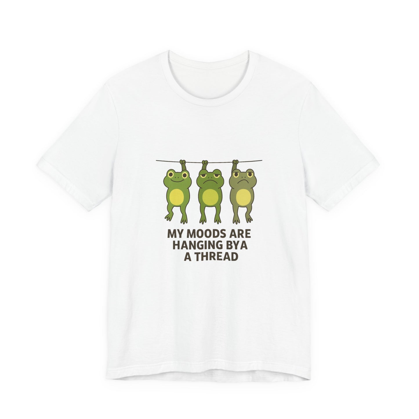 Lighthearted Frog Mood Tee: Perfect Gift for Fun-Loving Friends, Casual Outfits, Birthdays, Collectors, Nature Lovers