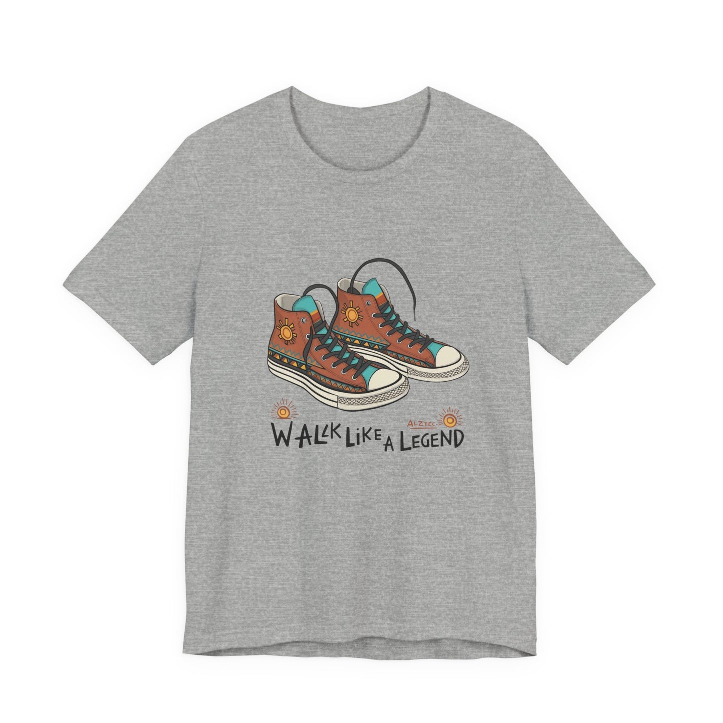 Walk Like a Legend T-Shirt, Casual Graphic Tee, Unisex Short Sleeve Shirt, Motivational Apparel, Gift for Sneaker Lovers
