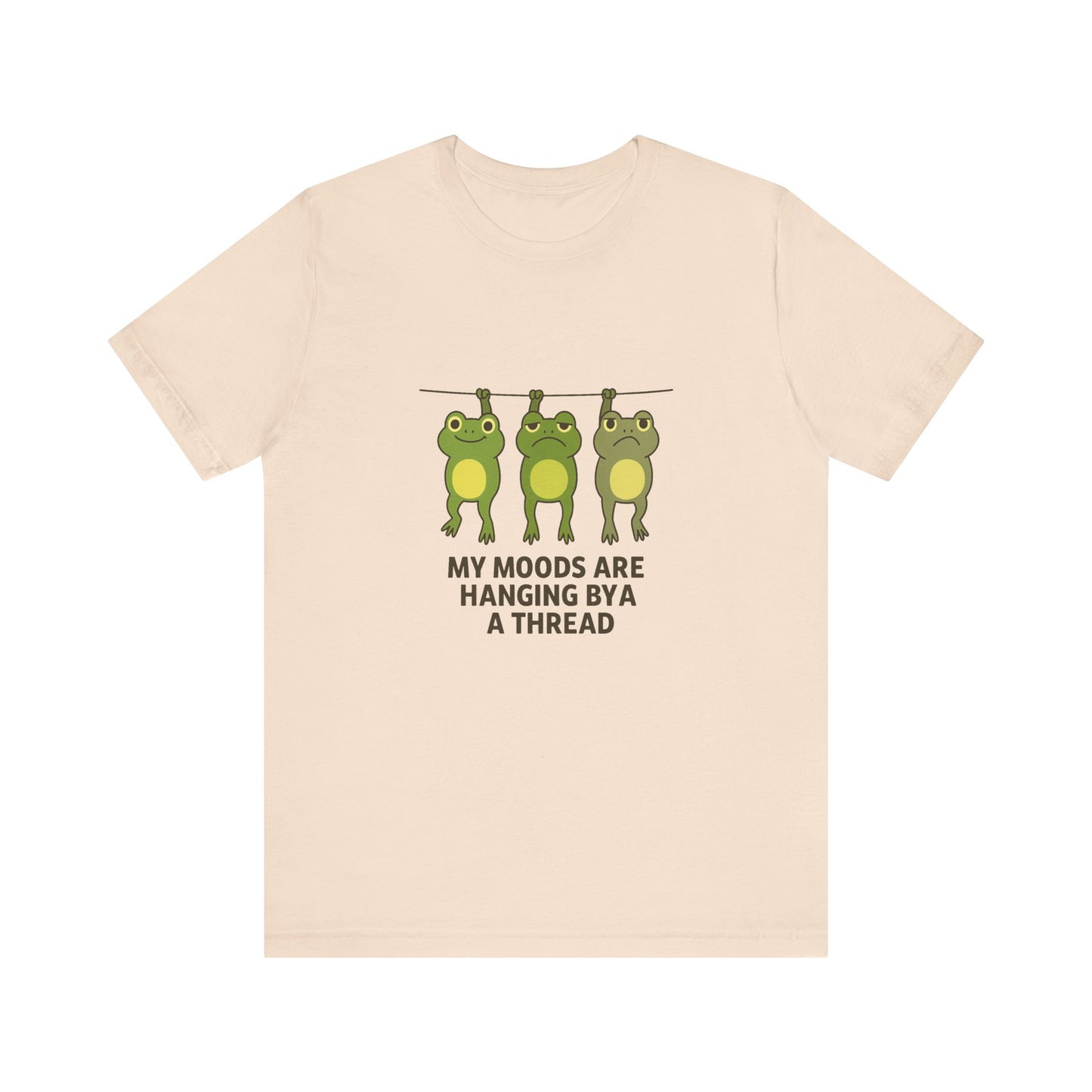 Lighthearted Frog Mood Tee: Perfect Gift for Fun-Loving Friends, Casual Outfits, Birthdays, Collectors, Nature Lovers