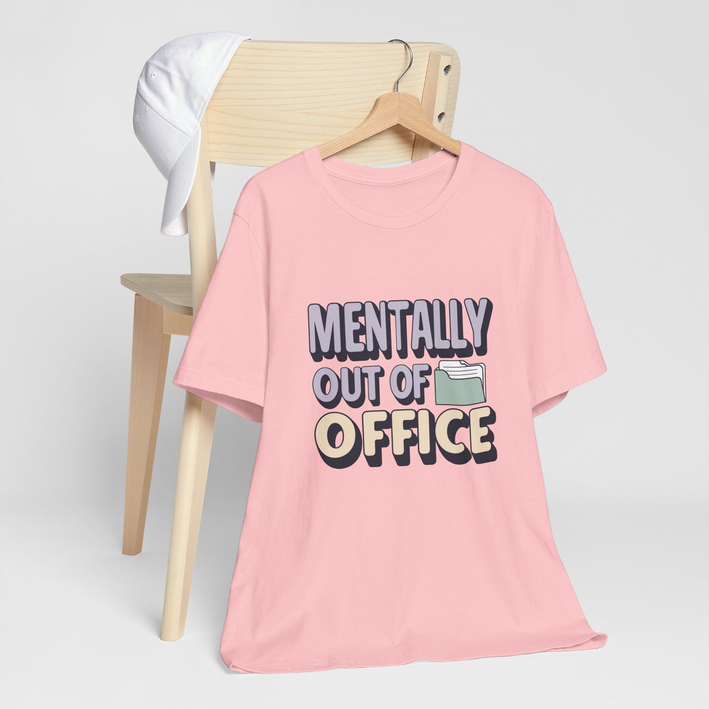 Mentally Out of Office Tee - Fun Unisex T-Shirt for Relaxation, Perfect for Vacations, Casual Outfits, Gifts for Friends, Everyday Wear