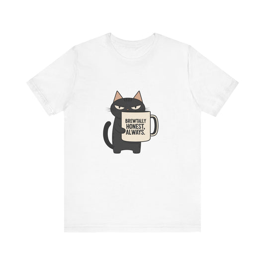 Brutally Honest Cat Tee, Funny Cat Shirt, Unisex Tee, Gift for Cat Lovers, Cute Cat Apparel, Everyday Casual Wear