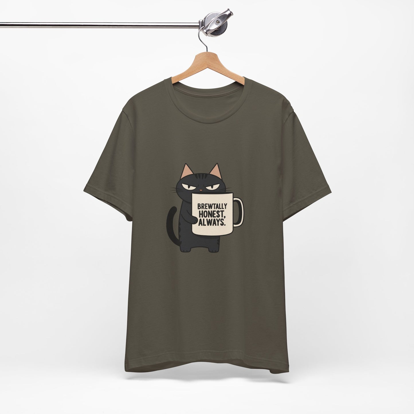Brutally Honest Cat Tee, Funny Cat Shirt, Unisex Tee, Gift for Cat Lovers, Cute Cat Apparel, Everyday Casual Wear