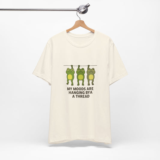 Lighthearted Frog Mood Tee: Perfect Gift for Fun-Loving Friends, Casual Outfits, Birthdays, Collectors, Nature Lovers