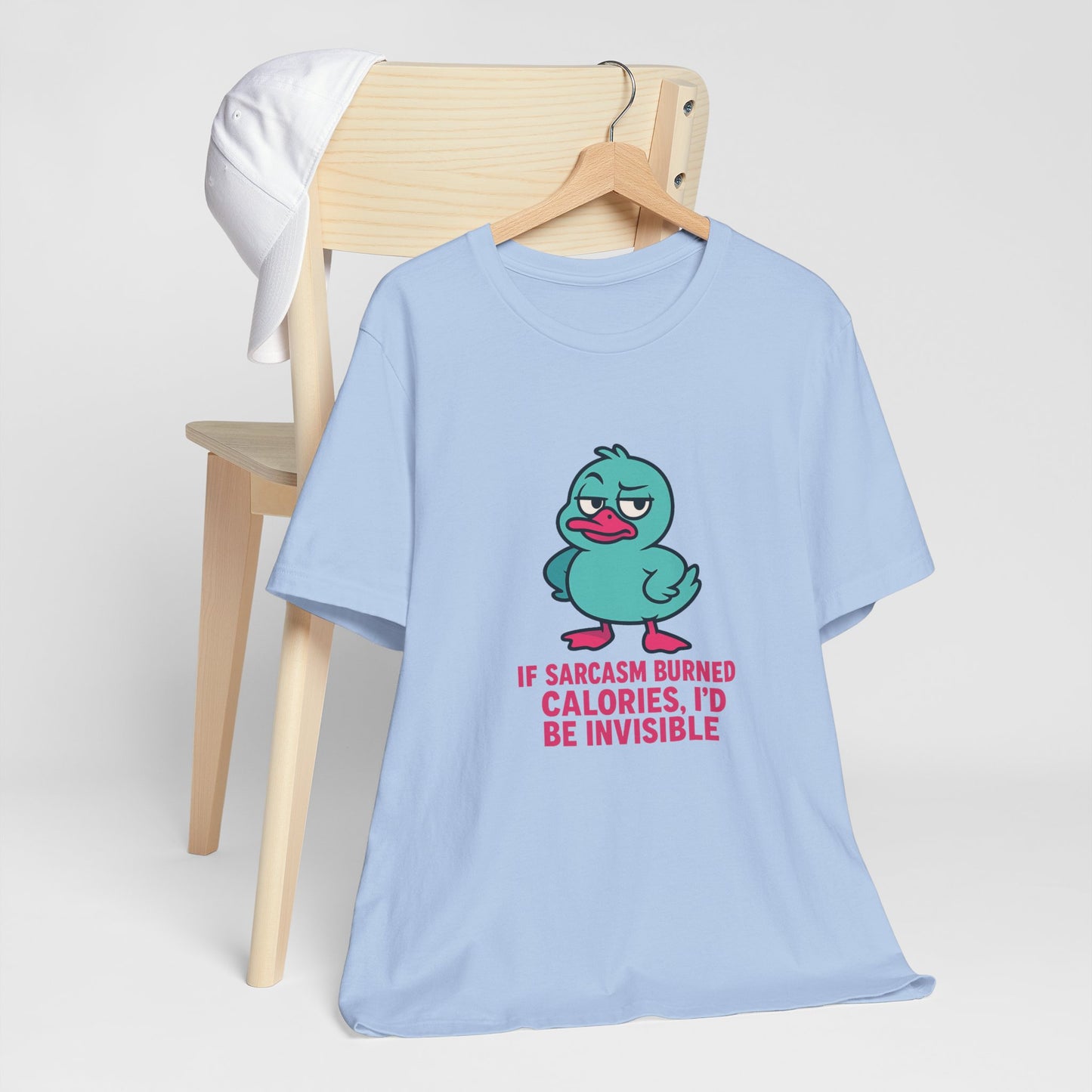 Sarcastic Duck Unisex Tee, Funny Sarcastic Shirt, Cute Animal Graphic Tee, Gift for Duck Lovers, Humor T-Shirt for Friends