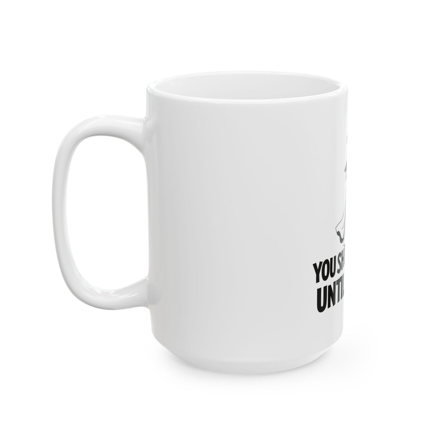 Magic-Inspired Ceramic Mug | You Shall Not Sip Until Monday | Witchy Coffee Cup | Gift for Wizards | Funny Office Mug, Weekday Motivation