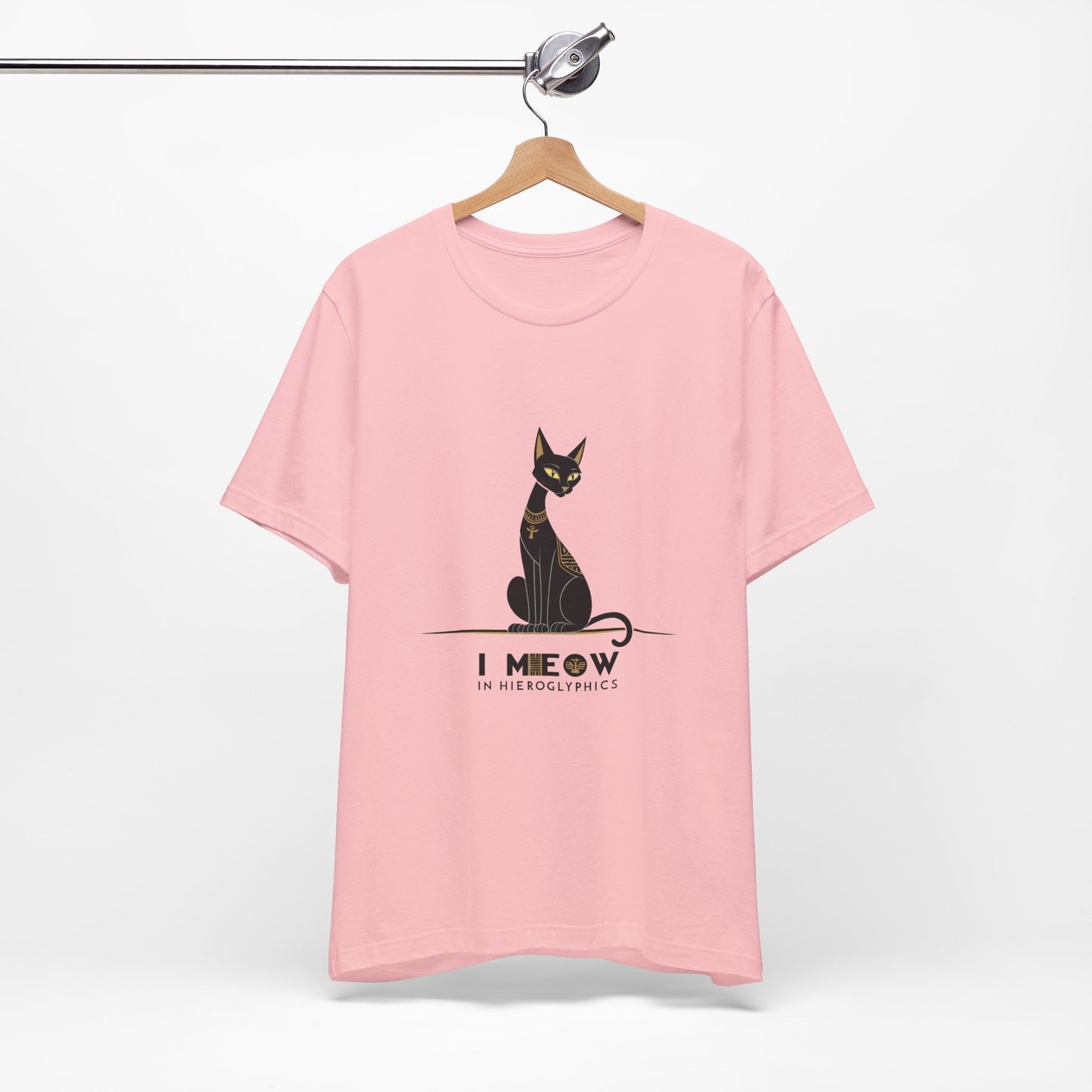 Cat Lover Unisex Tee: I Meow in Hieroglyphics, Funny Gift for Cat Owners, Animal Lover Apparel, Cute Cat Shirt, Pet Owner Gift