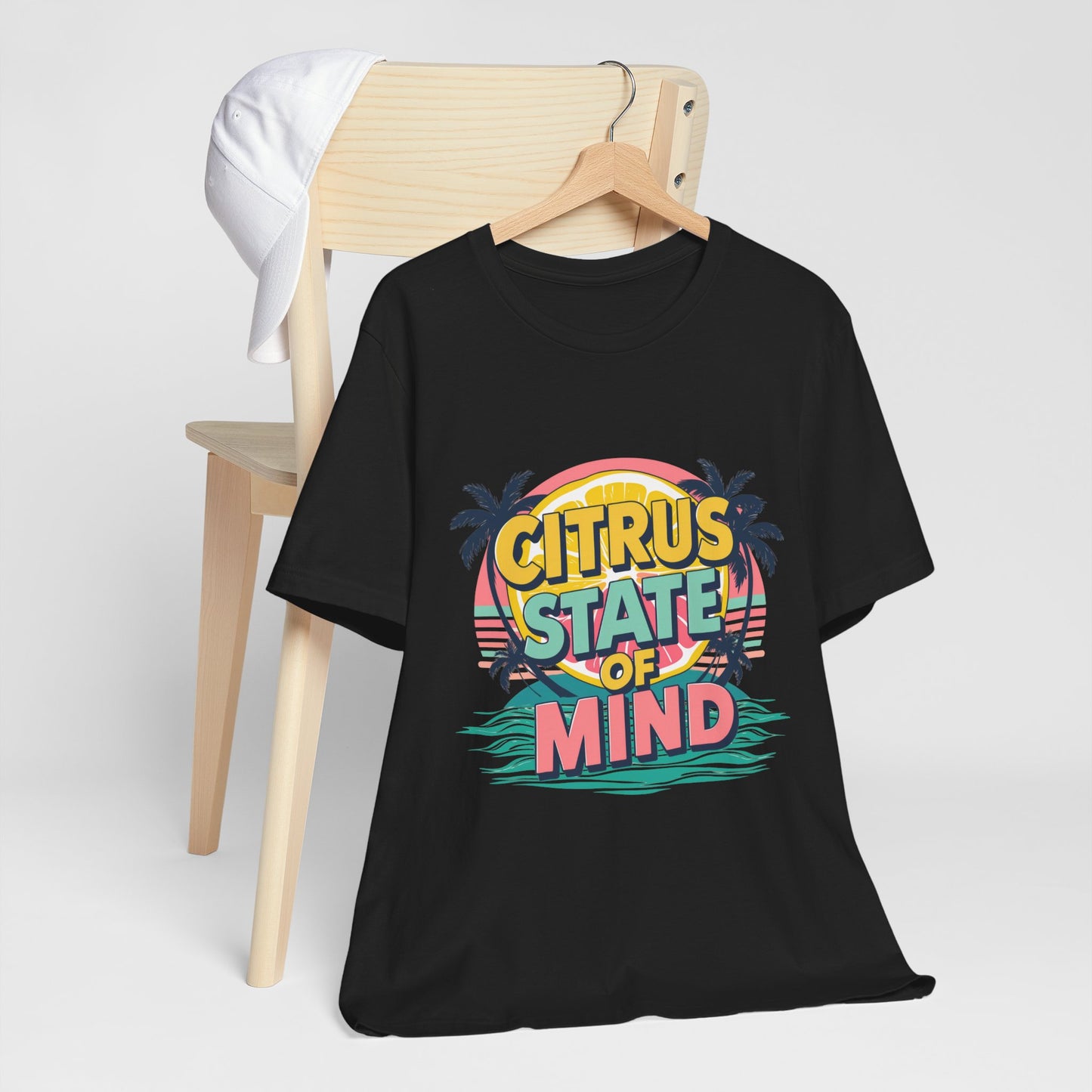 Unisex Jersey Short Sleeve Tee - Citrus State of Mind - Tropical Vibes, Beachwear, Summer Fun, Casual Fashion, Gift for Sunshine Lovers