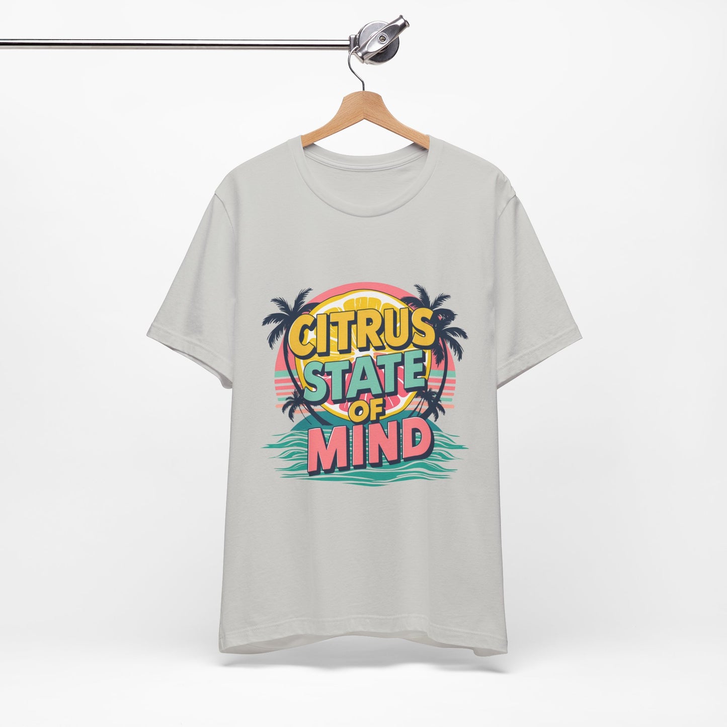 Unisex Jersey Short Sleeve Tee - Citrus State of Mind - Tropical Vibes, Beachwear, Summer Fun, Casual Fashion, Gift for Sunshine Lovers