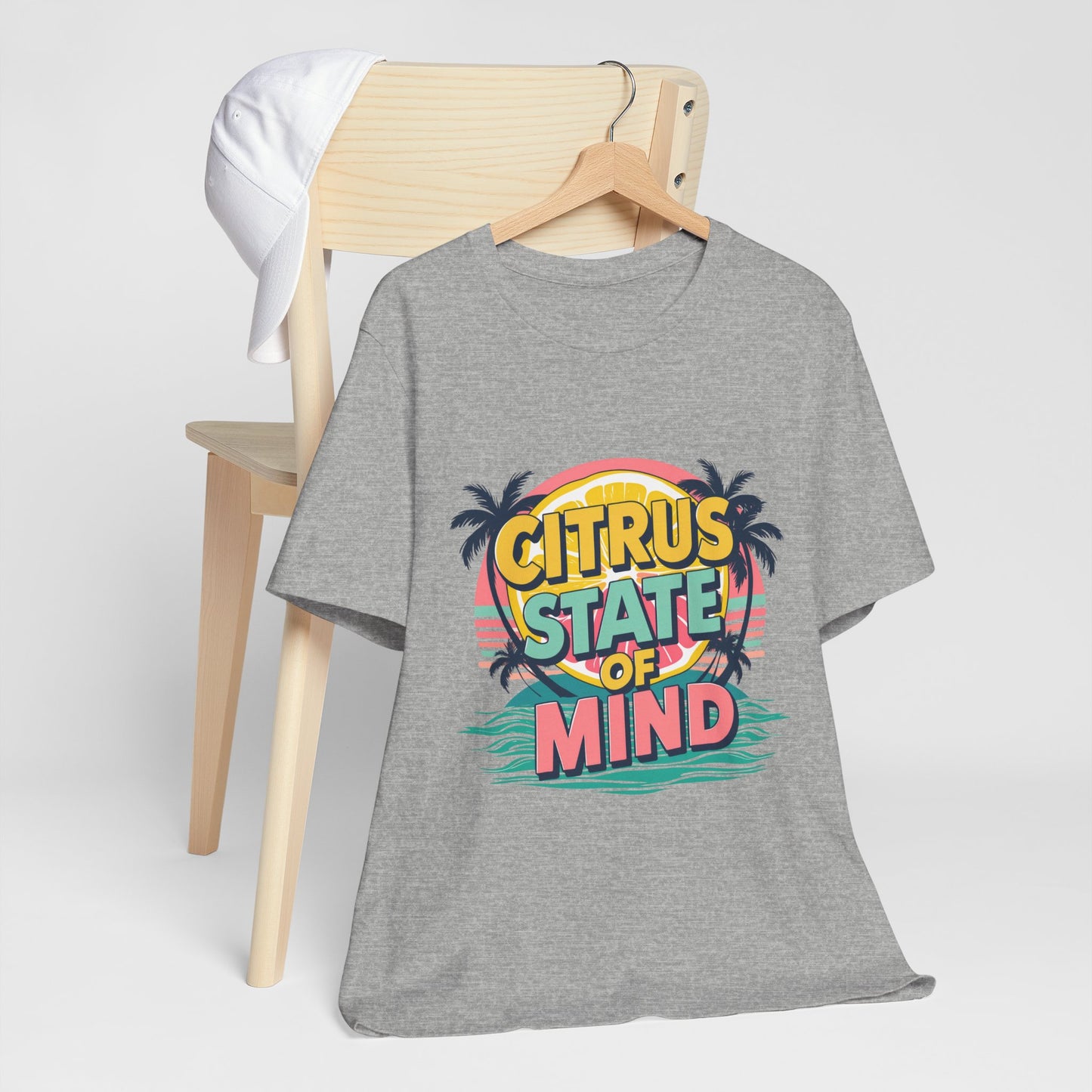 Unisex Jersey Short Sleeve Tee - Citrus State of Mind - Tropical Vibes, Beachwear, Summer Fun, Casual Fashion, Gift for Sunshine Lovers