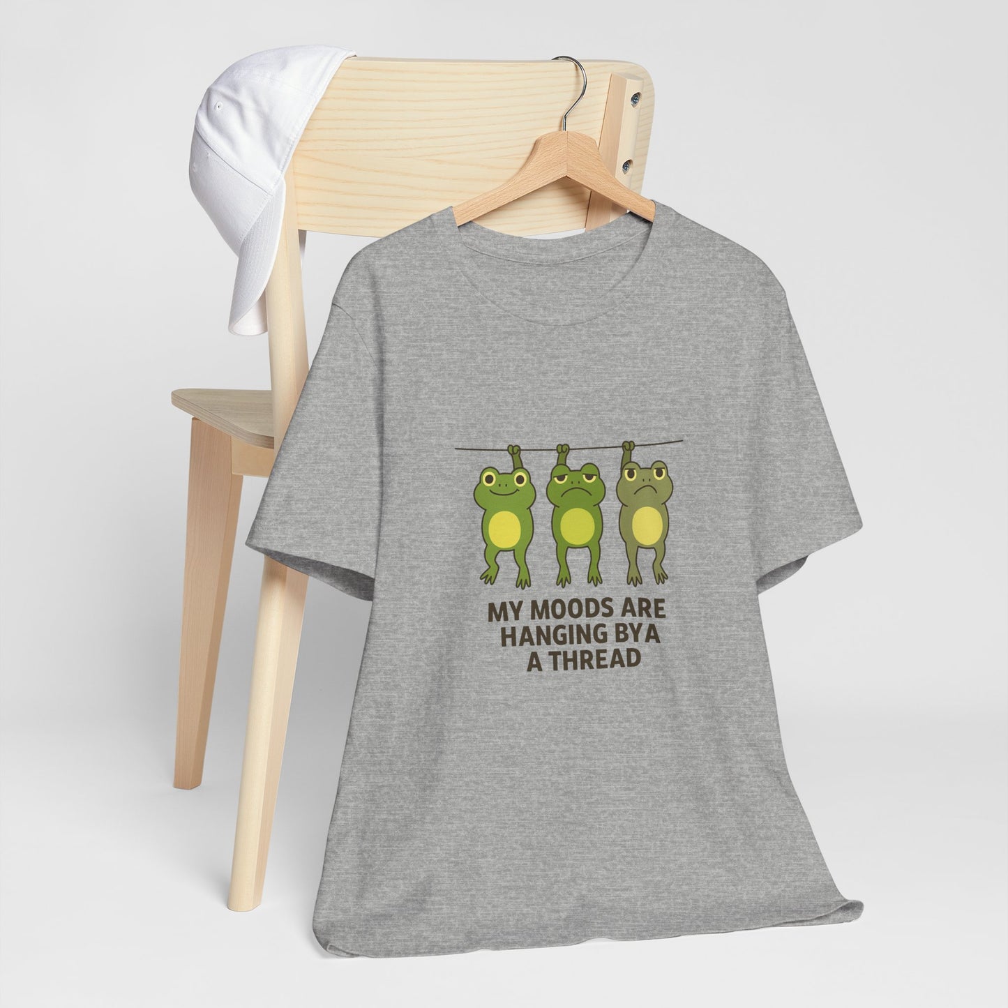 Lighthearted Frog Mood Tee: Perfect Gift for Fun-Loving Friends, Casual Outfits, Birthdays, Collectors, Nature Lovers
