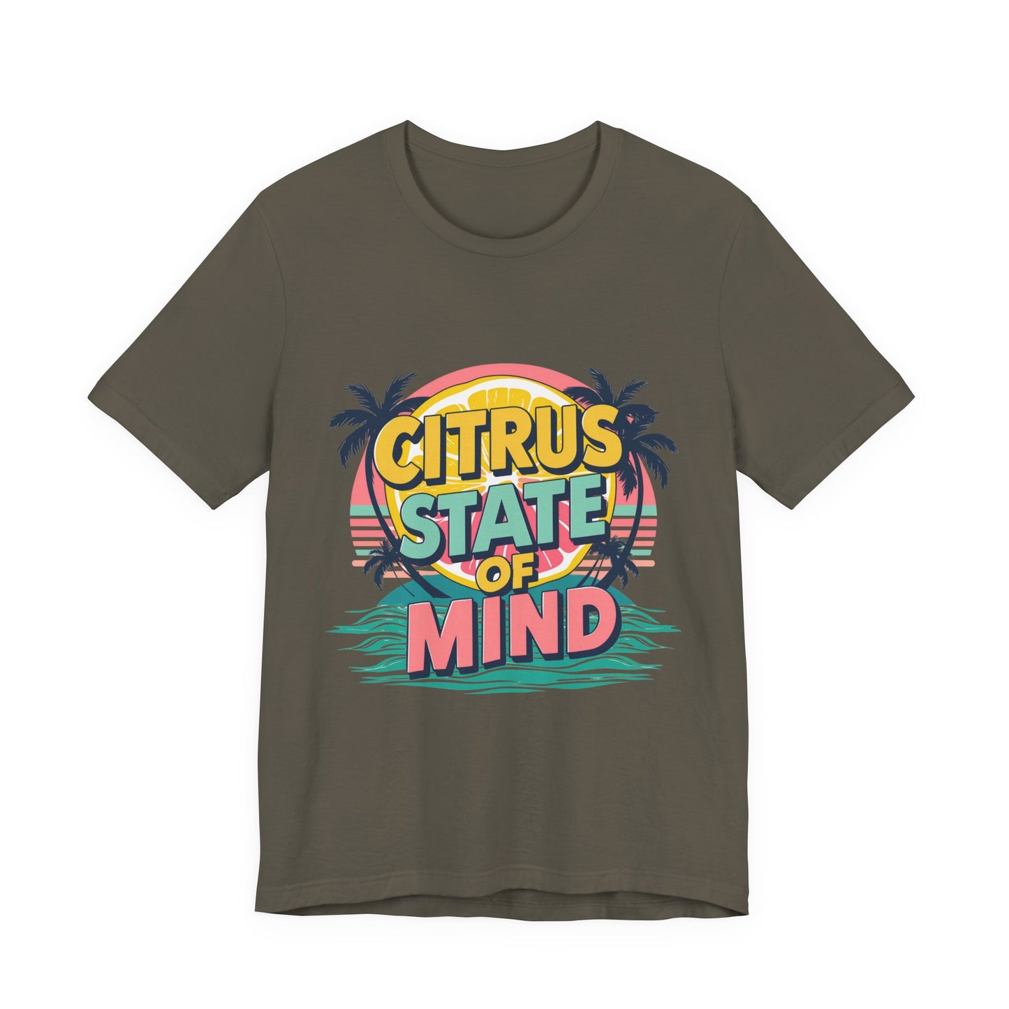 Unisex Jersey Short Sleeve Tee - Citrus State of Mind - Tropical Vibes, Beachwear, Summer Fun, Casual Fashion, Gift for Sunshine Lovers