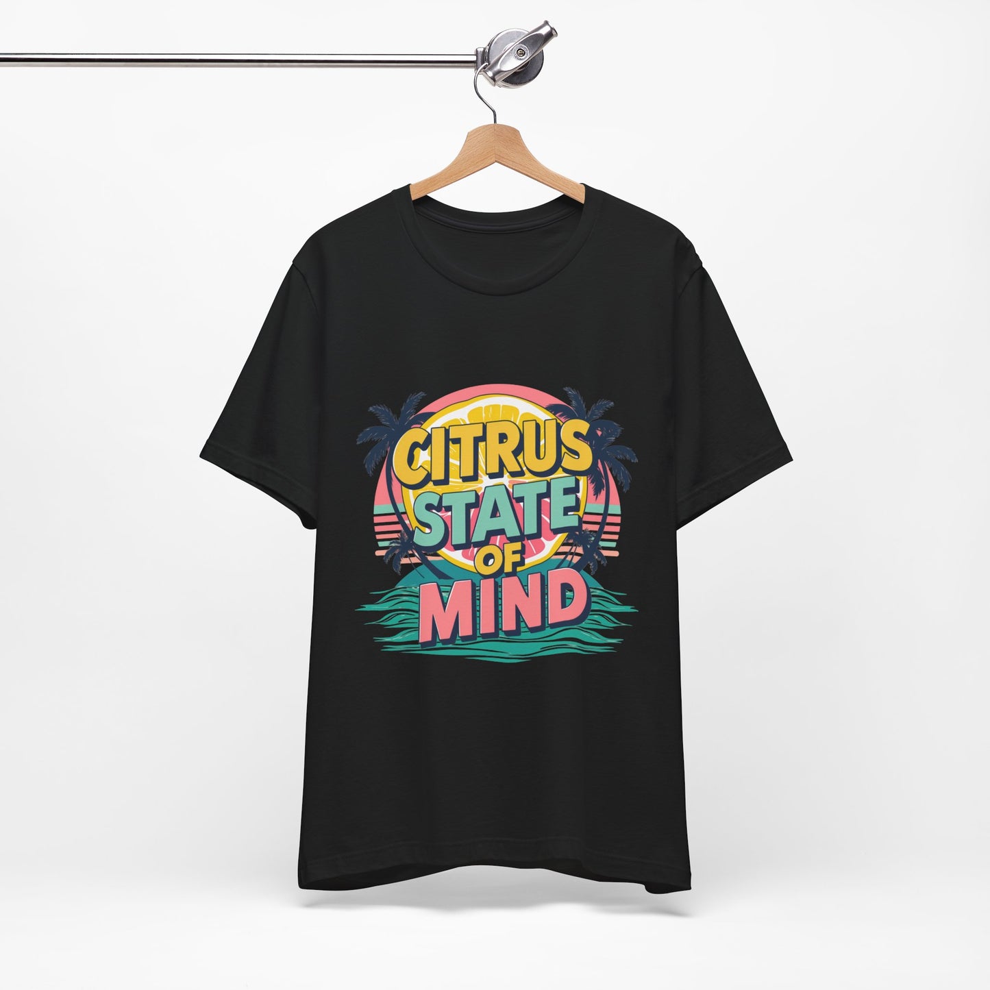 Unisex Jersey Short Sleeve Tee - Citrus State of Mind - Tropical Vibes, Beachwear, Summer Fun, Casual Fashion, Gift for Sunshine Lovers