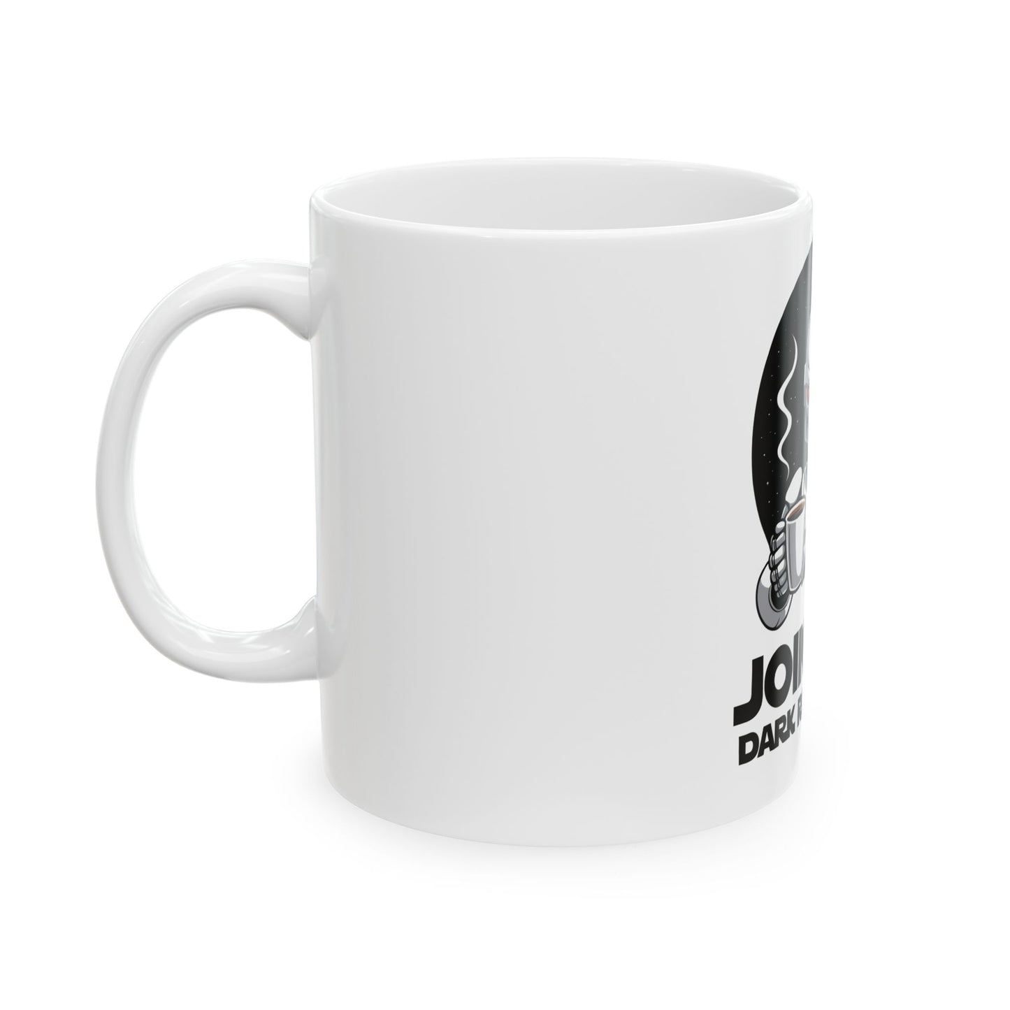 Dark Roast Side Ceramic Mug – Unique Star Wars Coffee Cup, Geek Gifts, Drinkware for Sci-Fi Fans, Fun Kitchen Decor