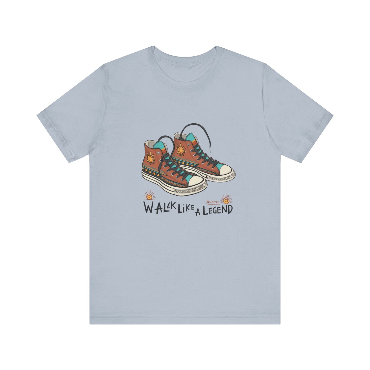 Walk Like a Legend T-Shirt, Casual Graphic Tee, Unisex Short Sleeve Shirt, Motivational Apparel, Gift for Sneaker Lovers