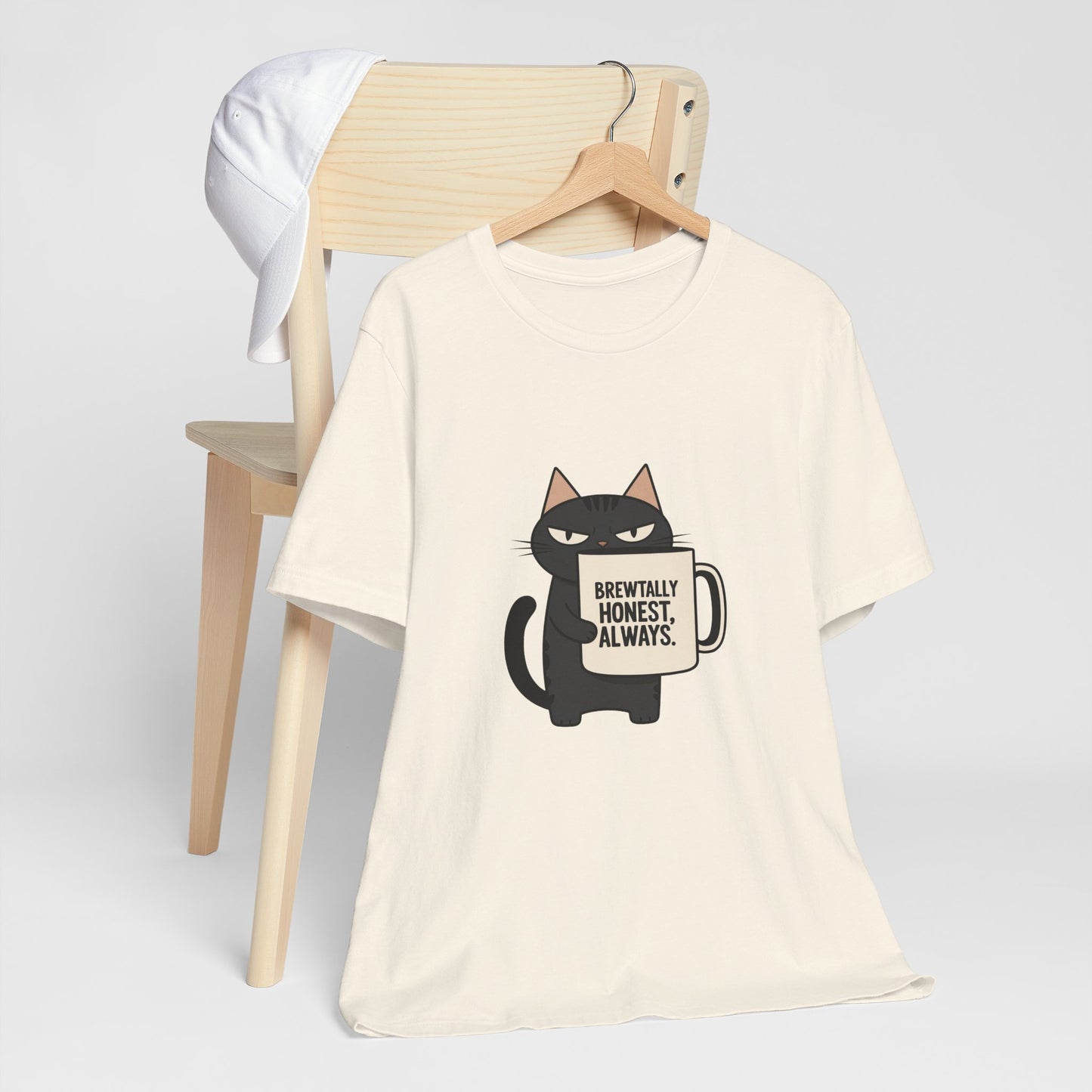 Brutally Honest Cat Tee, Funny Cat Shirt, Unisex Tee, Gift for Cat Lovers, Cute Cat Apparel, Everyday Casual Wear