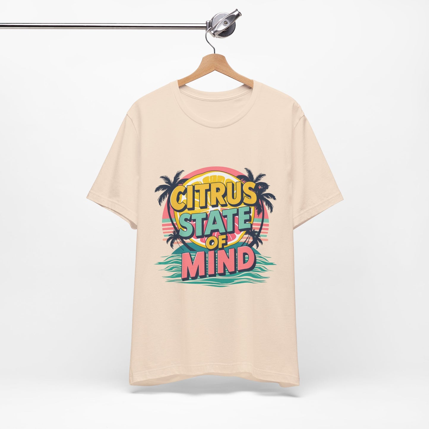Unisex Jersey Short Sleeve Tee - Citrus State of Mind - Tropical Vibes, Beachwear, Summer Fun, Casual Fashion, Gift for Sunshine Lovers