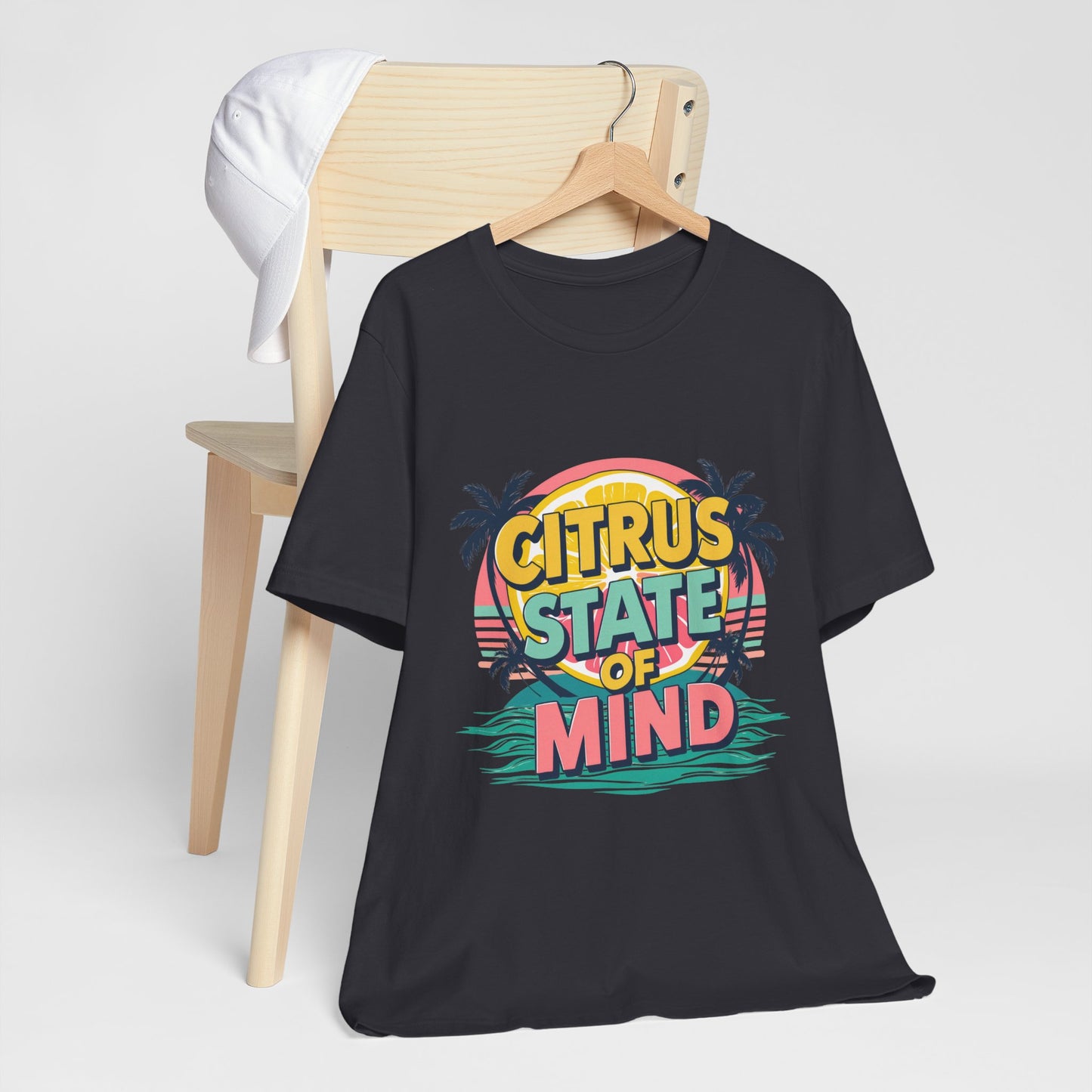Unisex Jersey Short Sleeve Tee - Citrus State of Mind - Tropical Vibes, Beachwear, Summer Fun, Casual Fashion, Gift for Sunshine Lovers