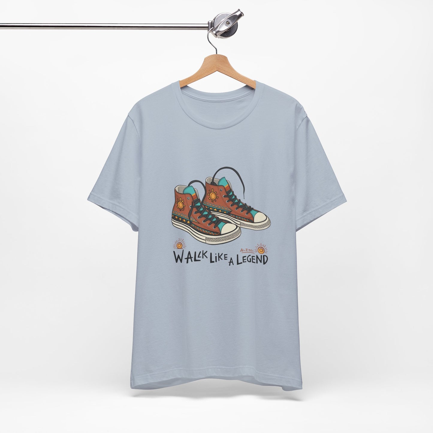 Walk Like a Legend T-Shirt, Casual Graphic Tee, Unisex Short Sleeve Shirt, Motivational Apparel, Gift for Sneaker Lovers