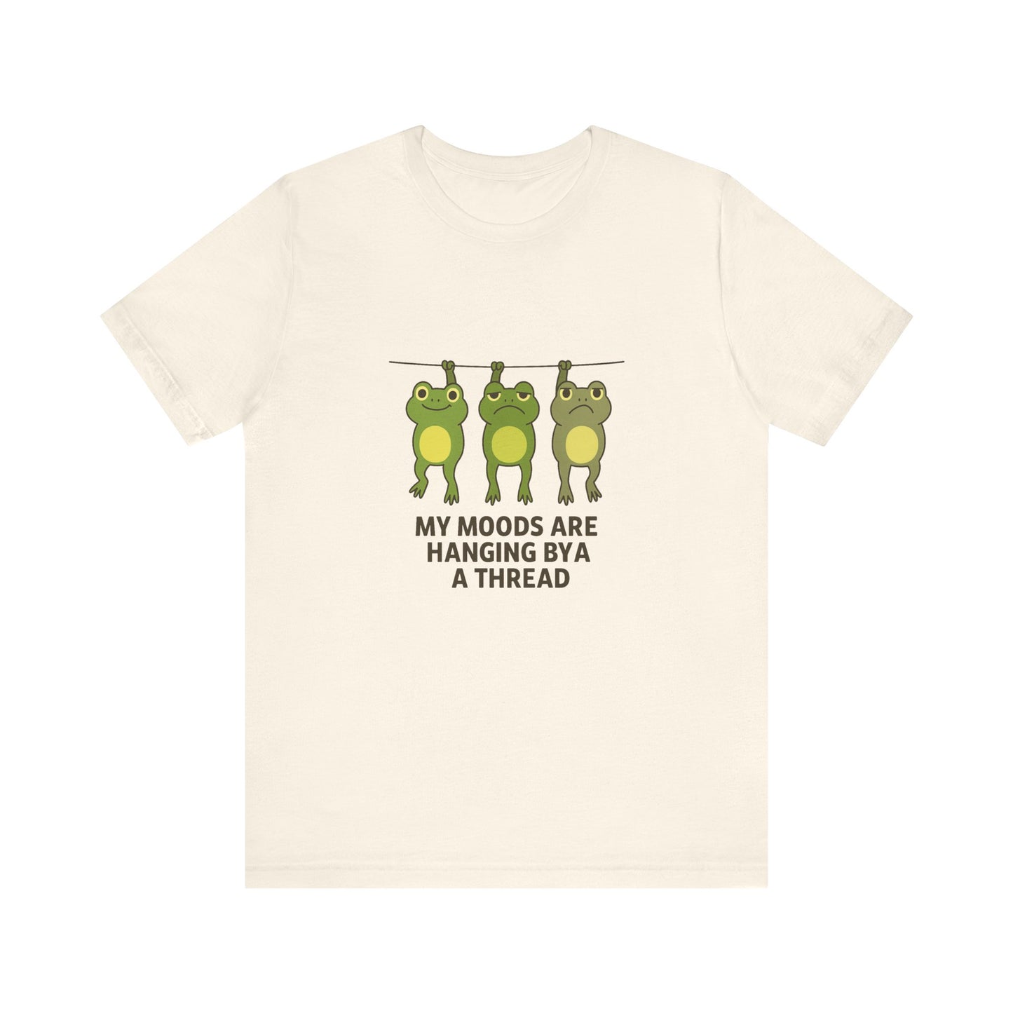 Lighthearted Frog Mood Tee: Perfect Gift for Fun-Loving Friends, Casual Outfits, Birthdays, Collectors, Nature Lovers