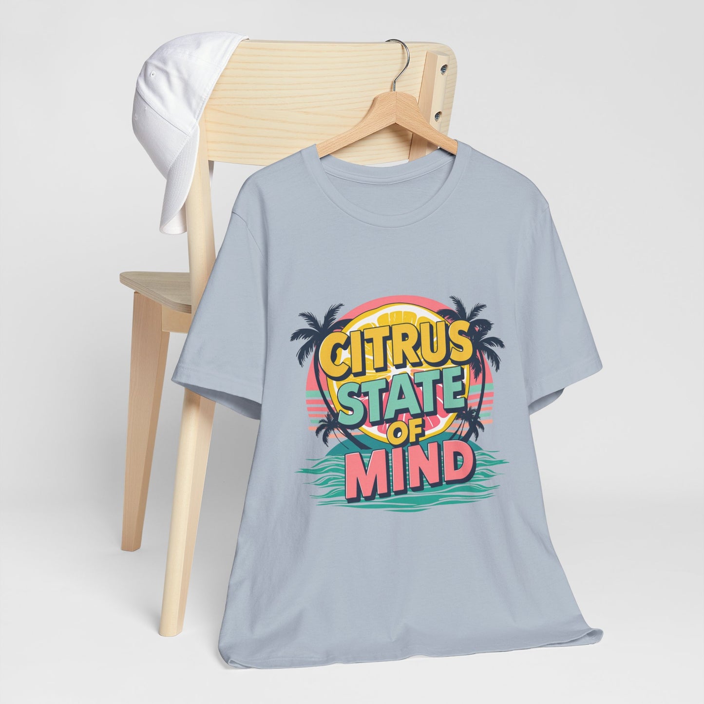 Unisex Jersey Short Sleeve Tee - Citrus State of Mind - Tropical Vibes, Beachwear, Summer Fun, Casual Fashion, Gift for Sunshine Lovers