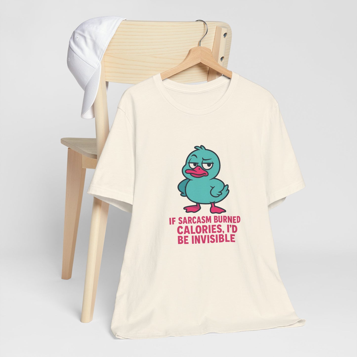 Sarcastic Duck Unisex Tee, Funny Sarcastic Shirt, Cute Animal Graphic Tee, Gift for Duck Lovers, Humor T-Shirt for Friends