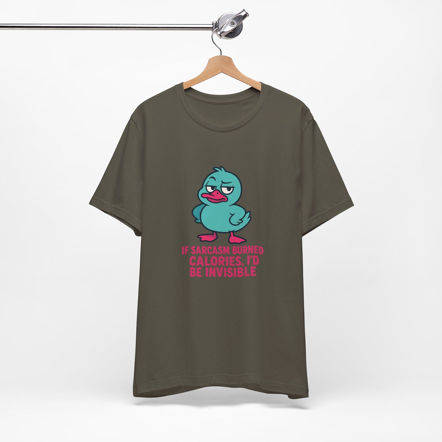 Sarcastic Duck Unisex Tee, Funny Sarcastic Shirt, Cute Animal Graphic Tee, Gift for Duck Lovers, Humor T-Shirt for Friends