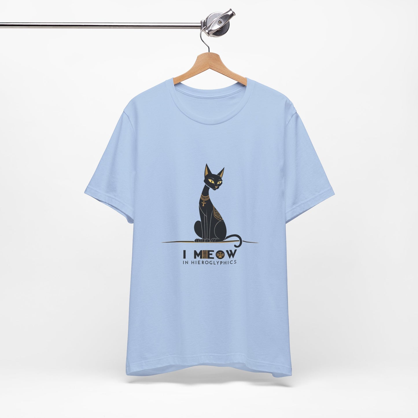 Cat Lover Unisex Tee: I Meow in Hieroglyphics, Funny Gift for Cat Owners, Animal Lover Apparel, Cute Cat Shirt, Pet Owner Gift